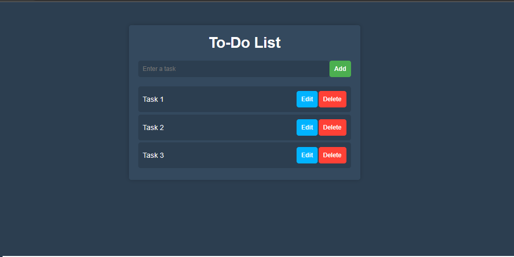 To Do List App